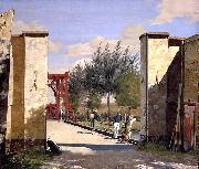 Christen Kobke The North Gate of the Citadel Sweden oil painting artist